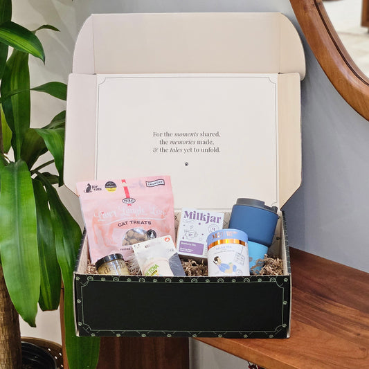 purr unwind cat gift box display